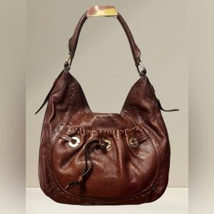 "Authentic B MAKOWSKY VACHETTA LISBON TAN HOBO/SHOULDER BAG STYLE #BM6210-